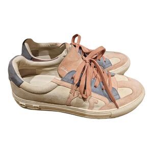 FERRAGAMO Wimbledon Gancini Suede Sneakers‎ - Size 7 1/2C